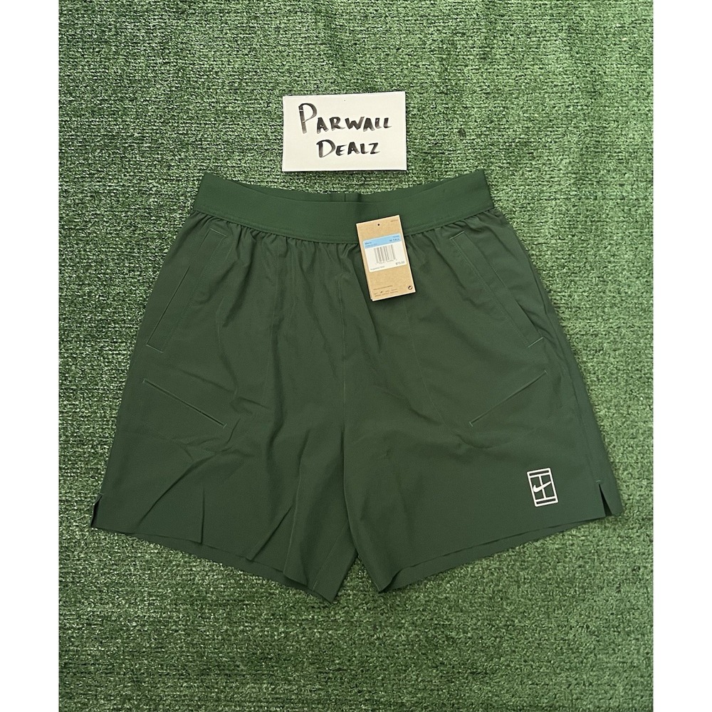 Nike Court Advantage Dri-FIT 6" Tennis Shorts Green Men's Medium-Tall FZ6915-323